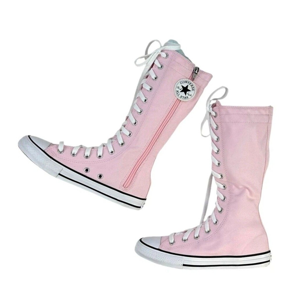 New CONVERSE Chuck Taylor ALL STAR XXHi Sneaker Shoes Knee High Youth Sz 2 Pink
